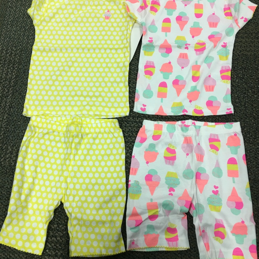 Carter's Polka-Dot & Ice Cream Pajama Set NWT